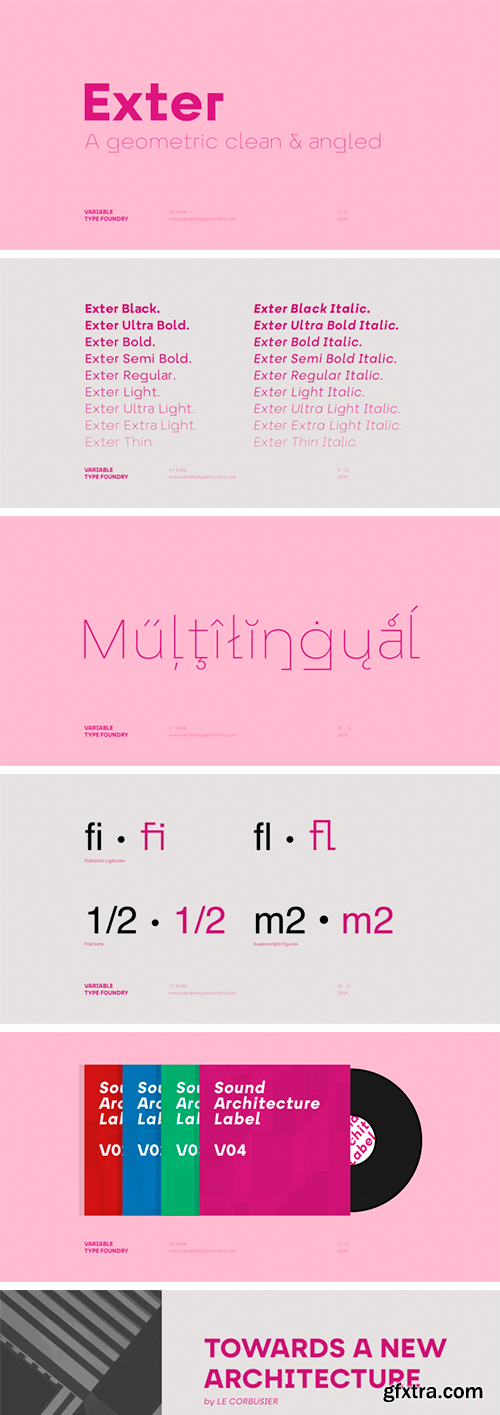 Exter Font Family Exter Font Family