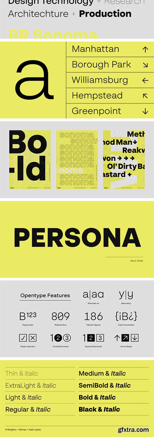 BR Sonoma Font Family