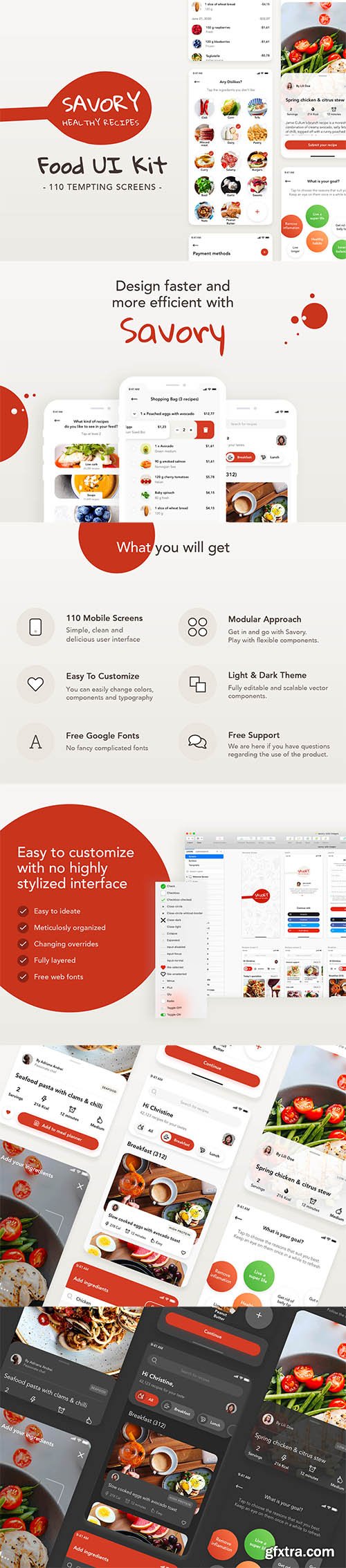 Savory - Food UI Kit