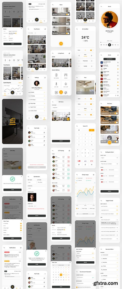 SSHome - Mobile App UI Kit