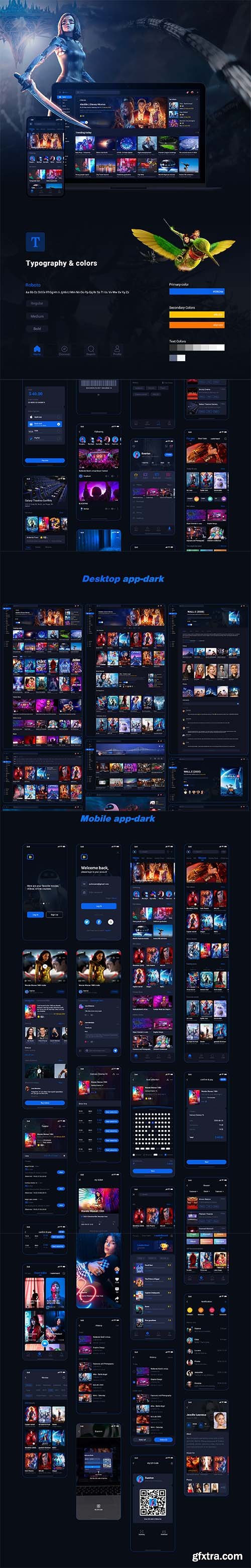 video sharing platform APP ui kit video sharing platform APP ui kit