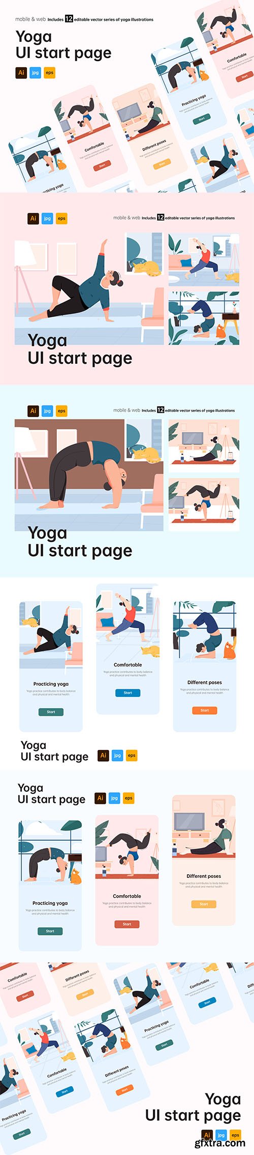 Yoga UI start page Yoga UI start page