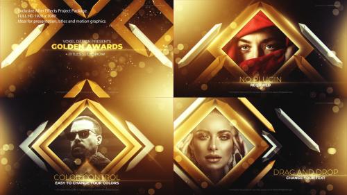 MotionArray - Gold Awards Titles Slideshow - 857551