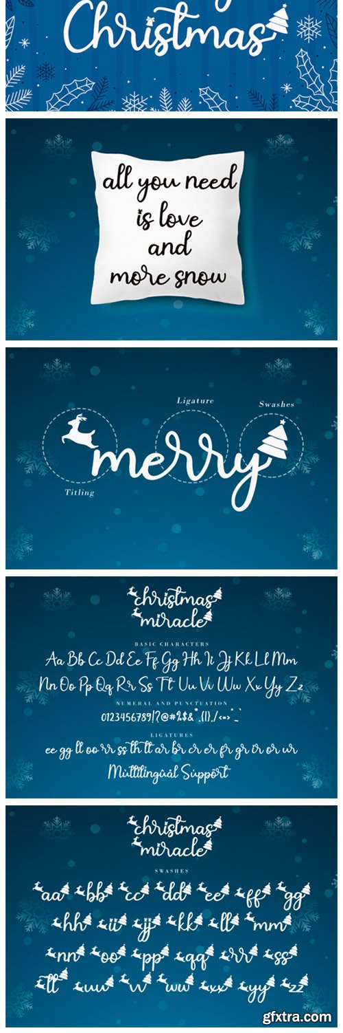 Christmas Miracle Font Christmas Miracle Font