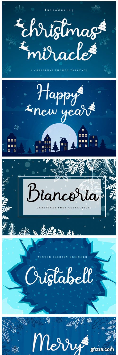 Christmas Miracle Font Christmas Miracle Font