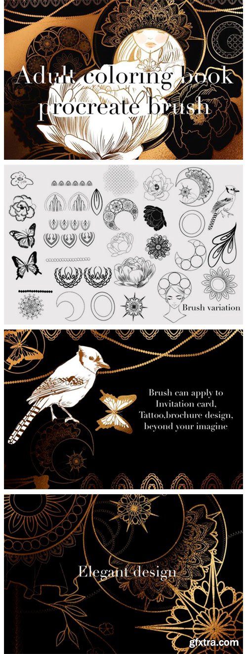 Adult Coloring Book Procreate Brush 6790199