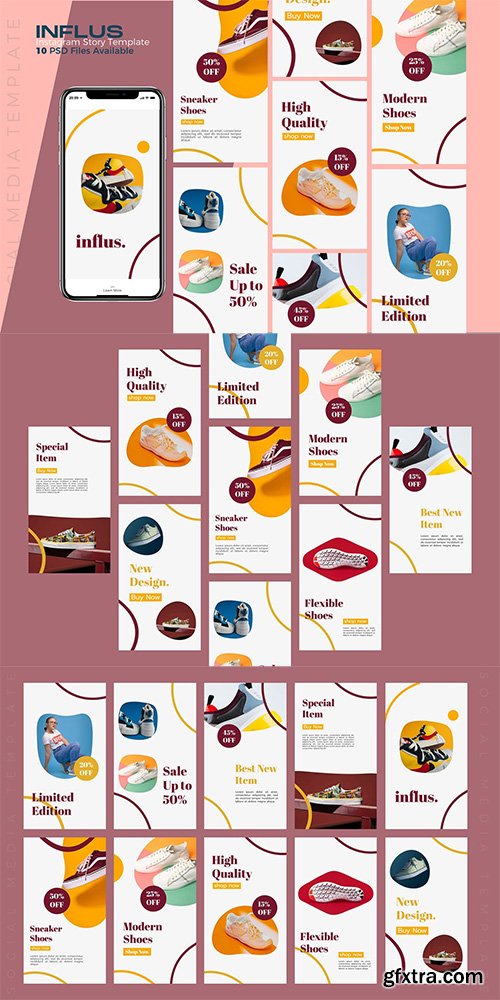 Influs - Fashion Instagram story Template Influs - Fashion Instagram story Template