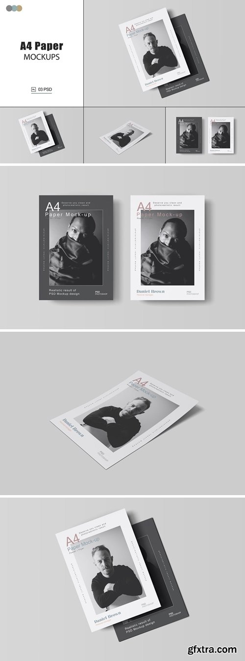 A4 Paper Mockups Vol.1