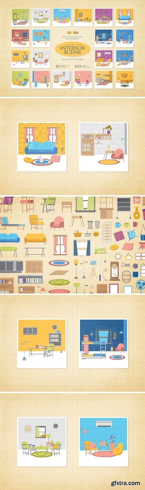 Illustration Interior Scene