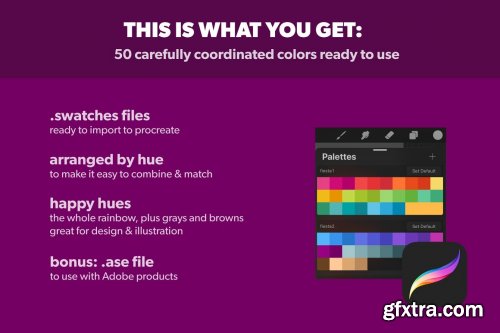 CreativeMarket - Fiesta Procreate Color Palette 4940523