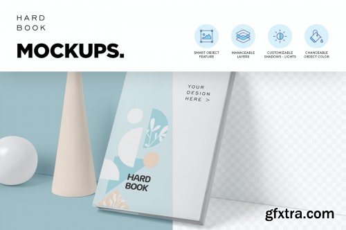 Hard Book Mockups