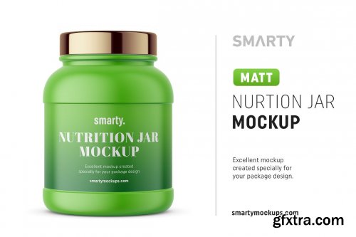 CreativeMarket - Matt nurtion jar mockup 4513033