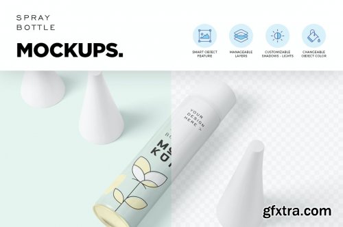 Spray Bottle Mockups