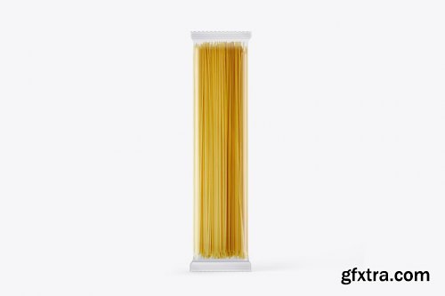 CreativeMarket - Clear Bag With Pasta Mockup 5558044
