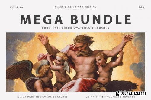 CreativeMarket - Mega Bundle Procreate Brushes 5492591