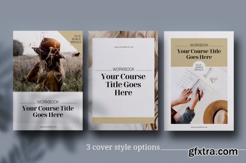 CreativeMarket - eCourse Workbook InDesign template 4663195