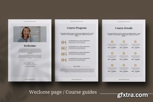 CreativeMarket - eCourse Workbook InDesign template 4663195
