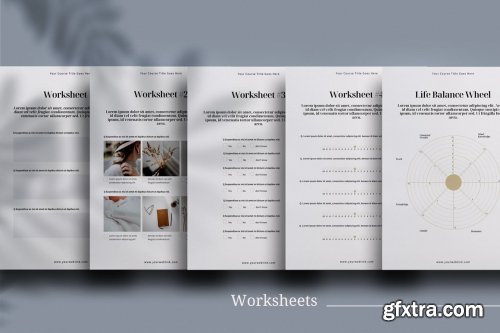 CreativeMarket - eCourse Workbook InDesign template 4663195