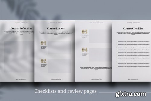 CreativeMarket - eCourse Workbook InDesign template 4663195