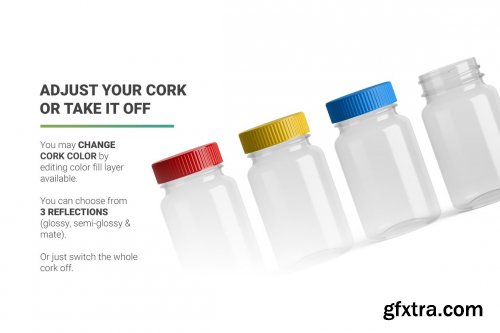 CreativeMarket - Vitamins Bottle Mockup 5268107