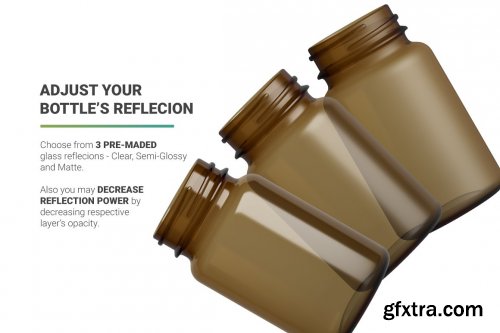 CreativeMarket - Vitamins Bottle Mockup 5268107
