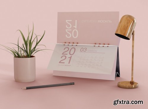 Calendar mockup - 20 PSD