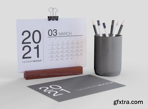 Calendar mockup - 20 PSD