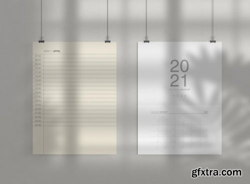 Calendar mockup - 20 PSD