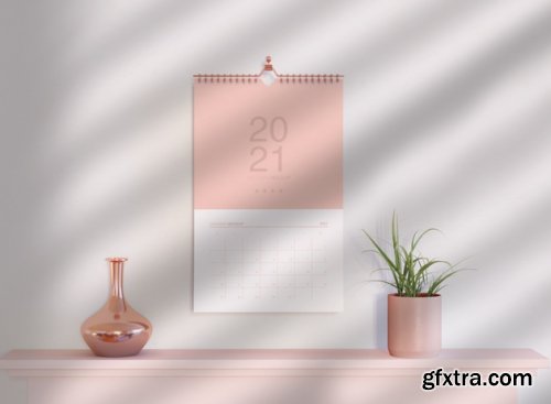 Calendar mockup - 20 PSD