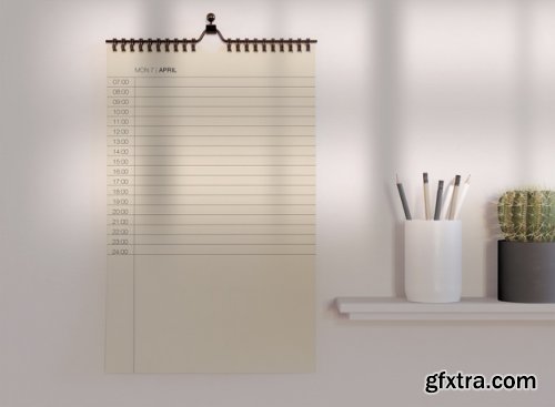 Calendar mockup - 20 PSD