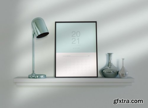 Calendar mockup - 20 PSD