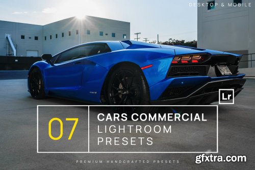 7 Cars Commercial Lightroom Presets + Mobile