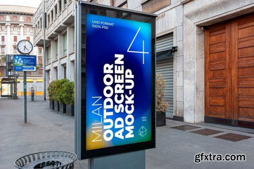 CreativeMarket - Milan Outdoor Ad Screen MockUps Set 5471499