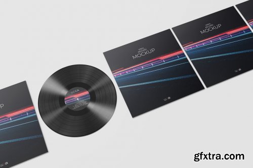 CreativeMarket - Vinyl Record Mockup 3 5392882
