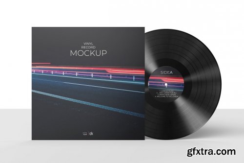 CreativeMarket - Vinyl Record Mockup 3 5392882