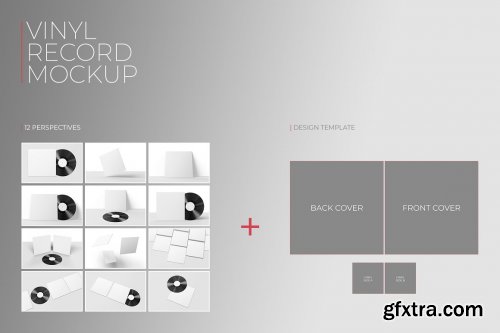 CreativeMarket - Vinyl Record Mockup 3 5392882