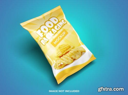 Food packaging presentation mockup