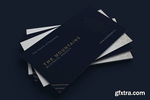 elements.envato - The Mountains Agency - Business Card
