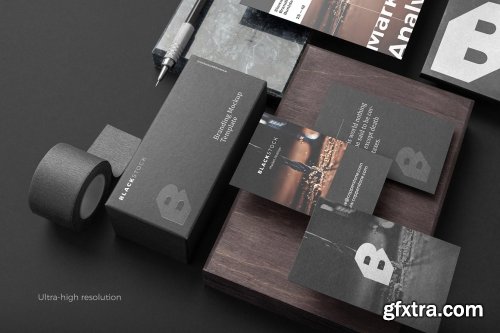CreativeMarket - Blackstock Branding Mockup Kit 4234885