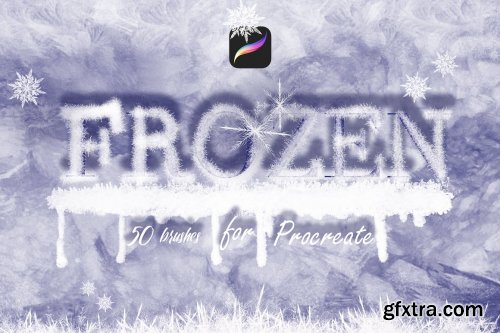 CreativeMarket - Frozen Brushes for Procreate 5625111