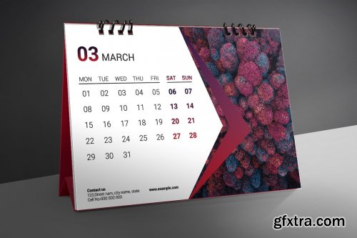 CreativeMarket - Desk Calendar 2021 5611581