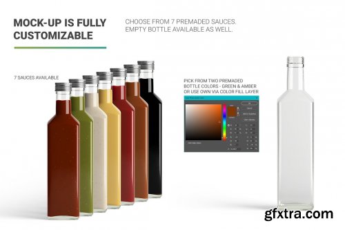 Download Creativemarket Sauce Bottle Mockup 4844082 Gfxtra