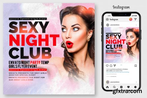 CreativeMarket - 100 Night Club Party Flyers Bundle 4496766