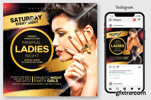 CreativeMarket - 100 Night Club Party Flyers Bundle 4496766