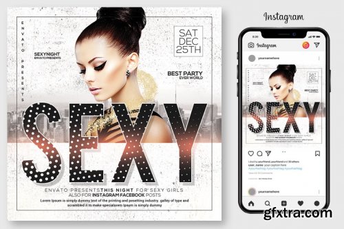 CreativeMarket - 100 Night Club Party Flyers Bundle 4496766