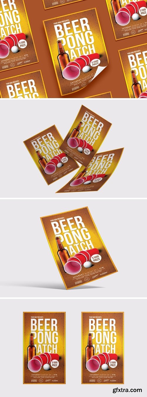 Beer Pong Party Flyer