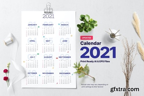Easy Calendar 2021