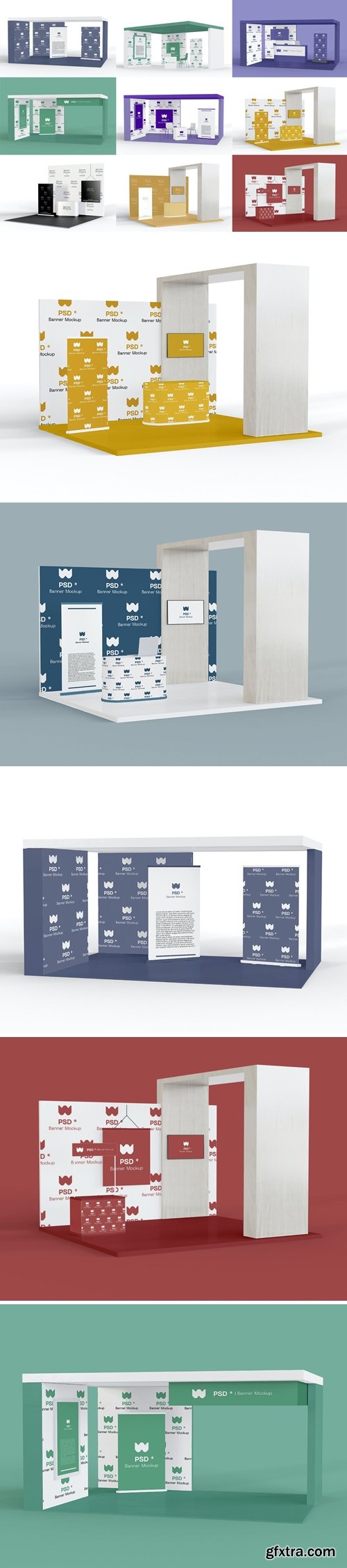 Download Exhibition Stands Mockup » GFxtra