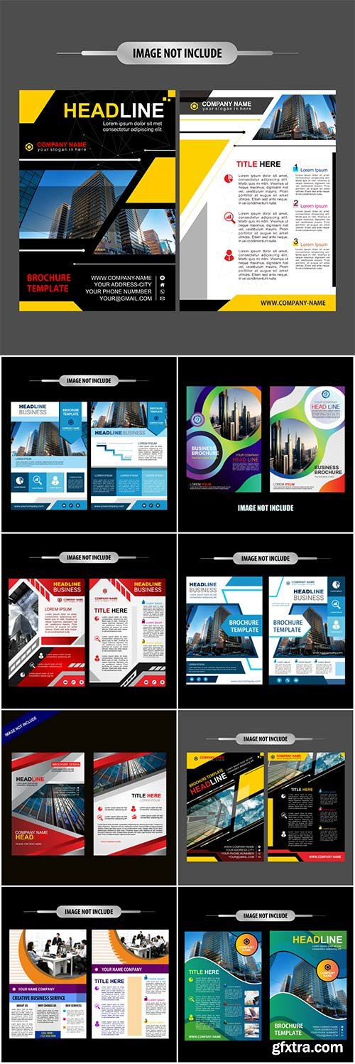 Business brochure vector templates Business brochure vector templates