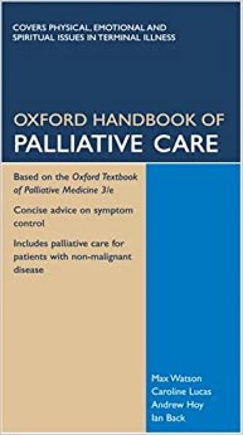  Oxford Handbook of Palliative Care (Oxford Handbooks Series) 